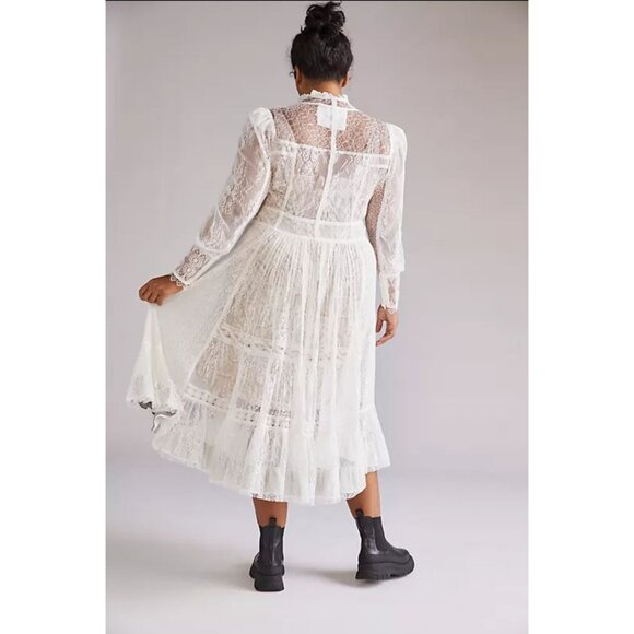 Byron Lars Lacy Midi Dress - Picture 3 of 7